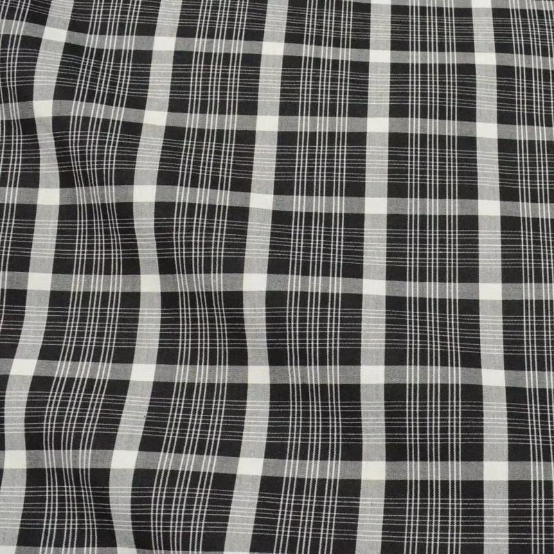 Raymond Black Check Shirting Fabric