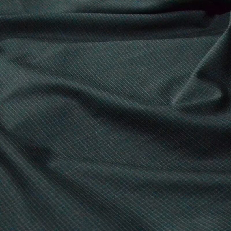 Raymond Bluish Blue Small Check Marino Wool Suit Fabric