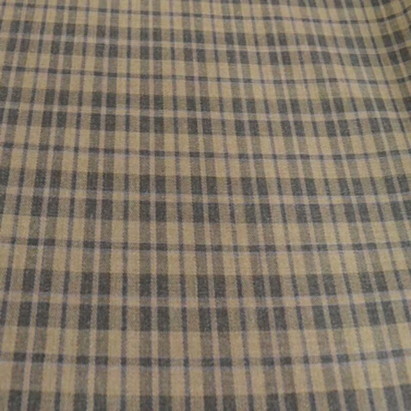 Raymond Brown Check Marino Wool Tweet Coat Fabric