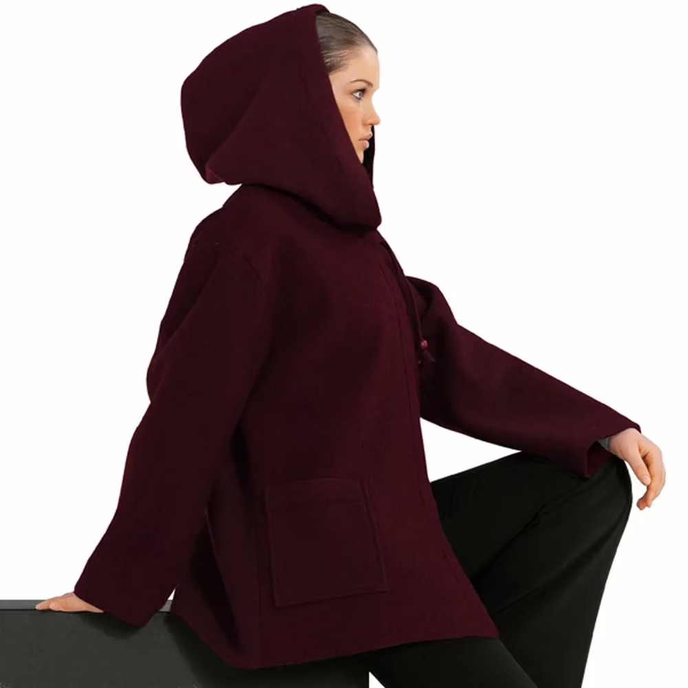 Raymond - Burgundy Wool Suit Fabric - Image 2