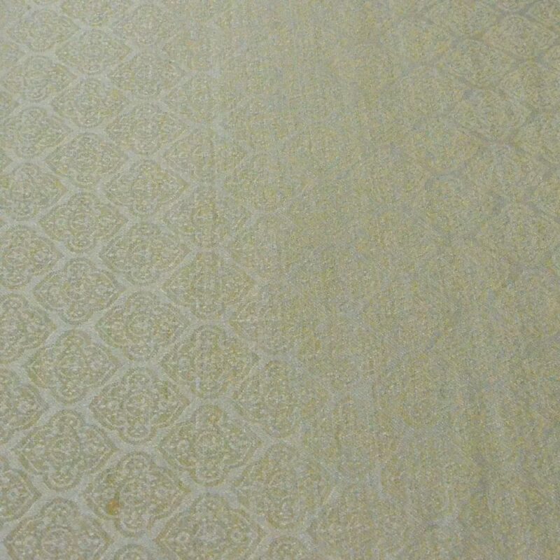 Raymond Cream Colored Flower Check Shirting Fabric