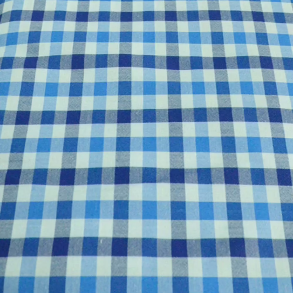 Raymond Dark Blue Check Shirting Fabric - Image 2