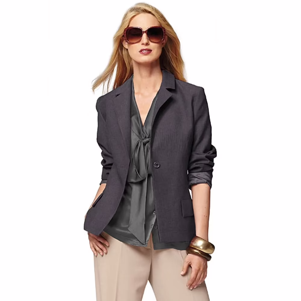 Raymond - Dark Slate Grey Linen Suit Fabric - Image 3