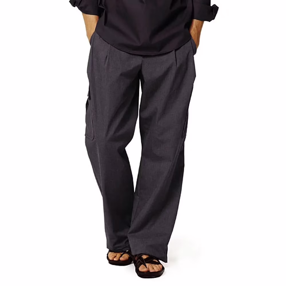 Raymond - Dark Slate Grey Linen Suit Fabric - Image 4