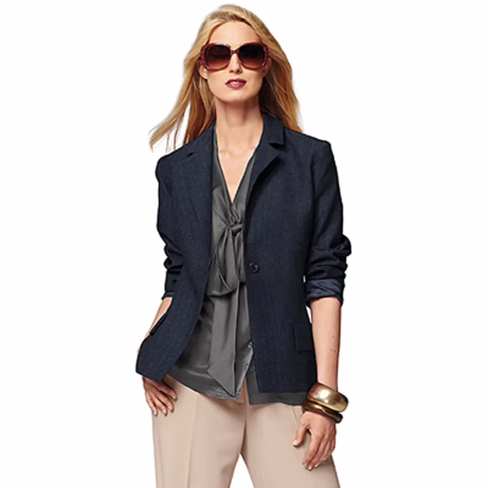 Raymond - Denim Stretch Navy Blue Suit Fabric - Image 2