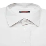Raymond Plain White Cotton Rich Half Sleeves Shirt-Size 39
