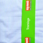Raymond-Polycotton Blue White Stripes Shirt Fabric