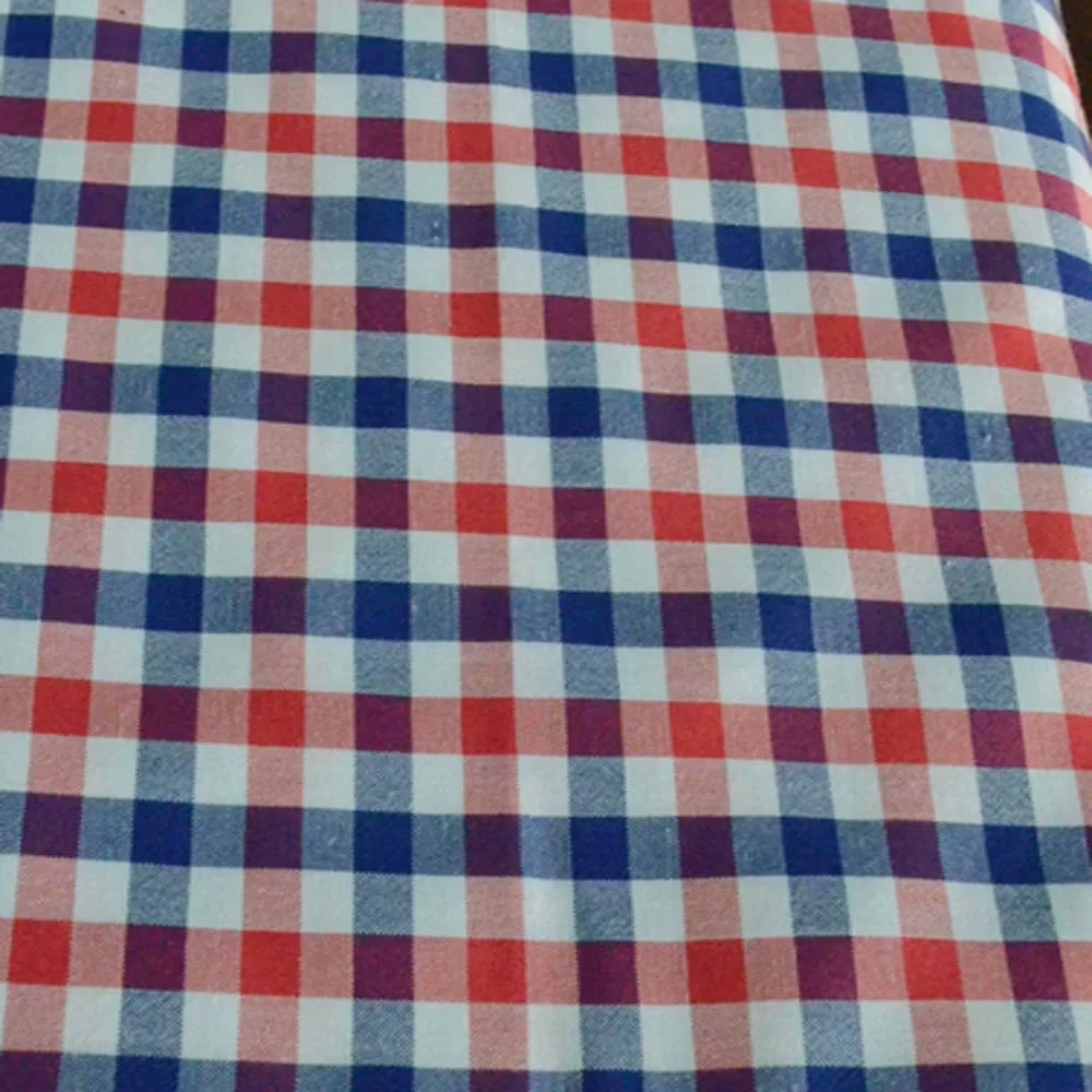 Raymond Red & Blue Check Shirting Fabric
