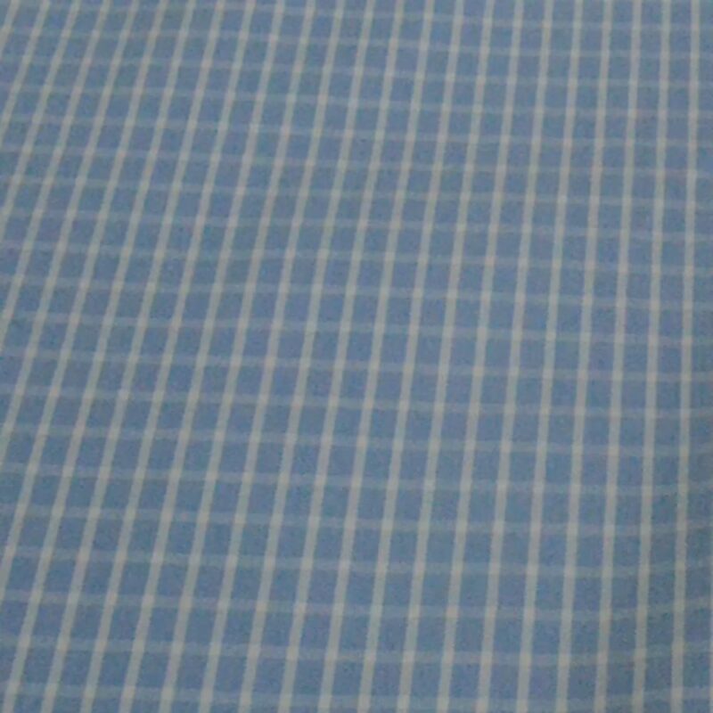 Raymond Sky Blue & White Check Shirting Fabric