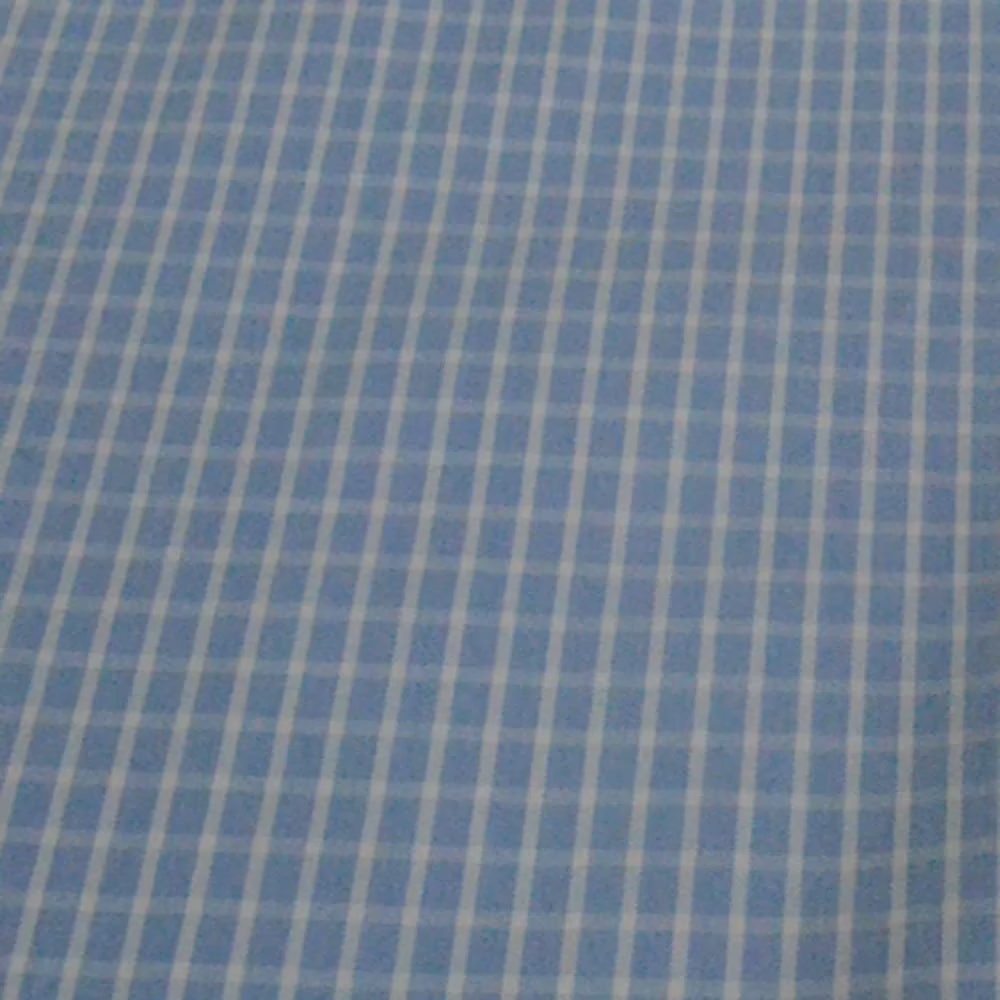 Raymond Sky Blue & White Check Shirting Fabric