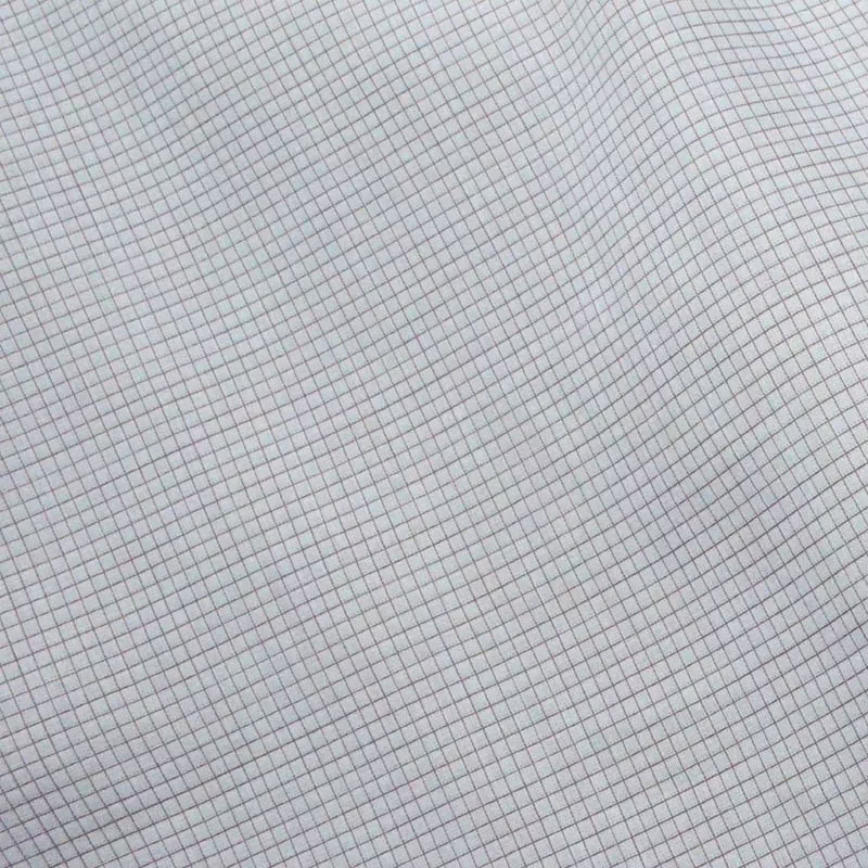 Raymond White & Brown Large Check Shirting Fabric