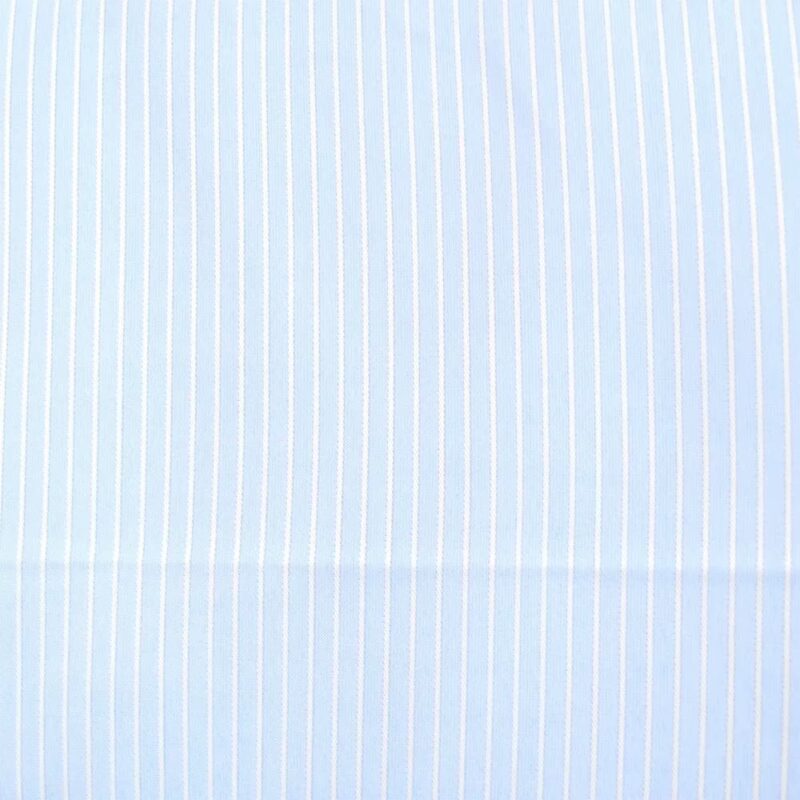 Raymond -White Lining Sky Blue Shirting Fabric