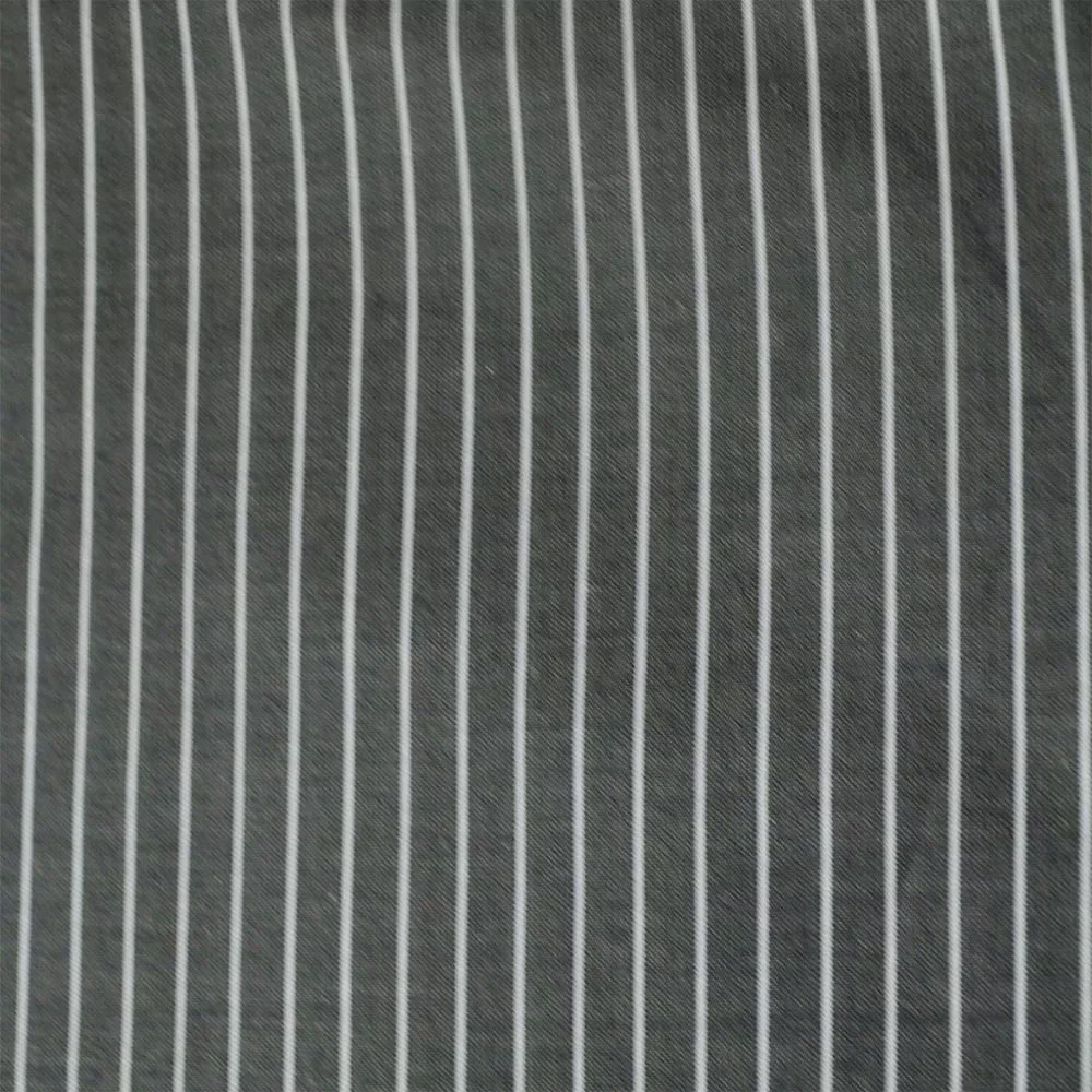 Raymond - White Stripe Black Shirting Fabric