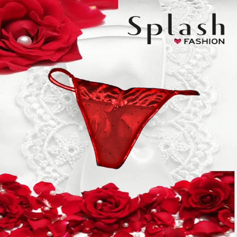 Red Heart Pendant Free Size Honeymoon Thong