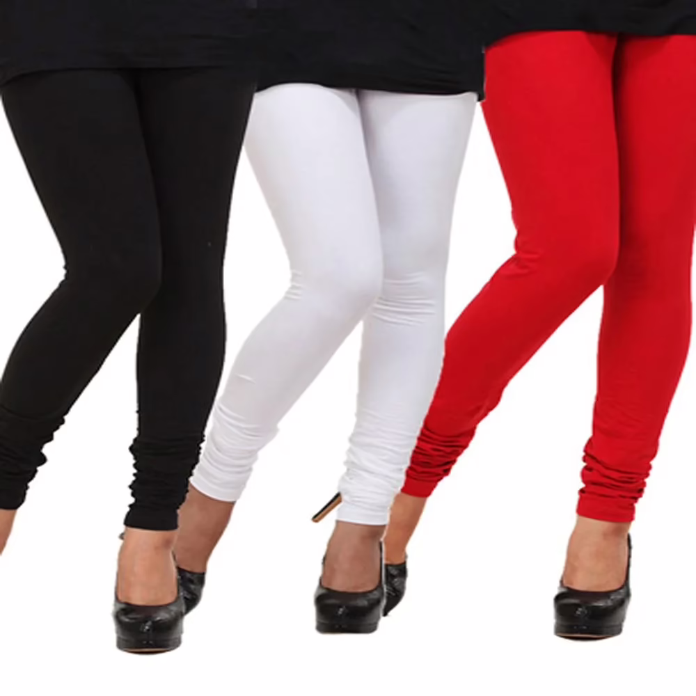 Red-White-Black Leggings Combo