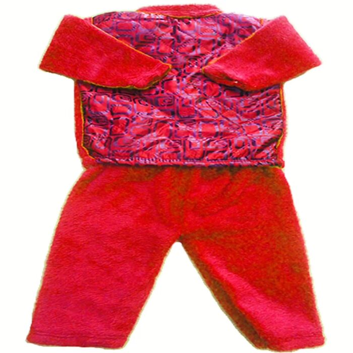 Red Woolen Baby Suit Set
