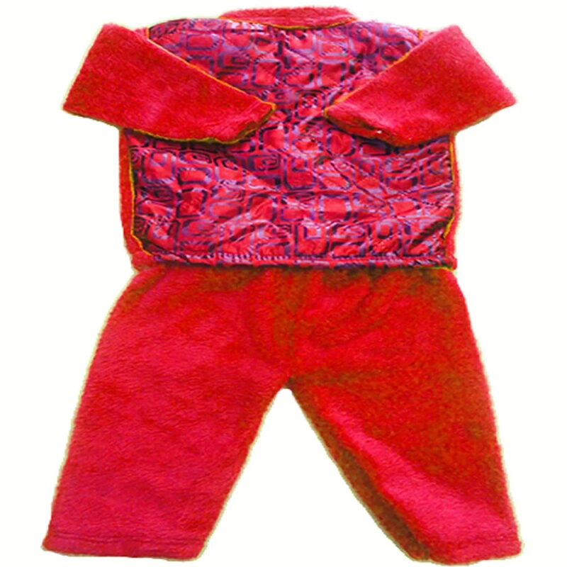 Red Woolen Baby Suit Set