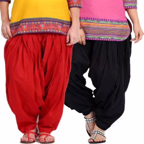 Red & Black Patiala Salwar Combo