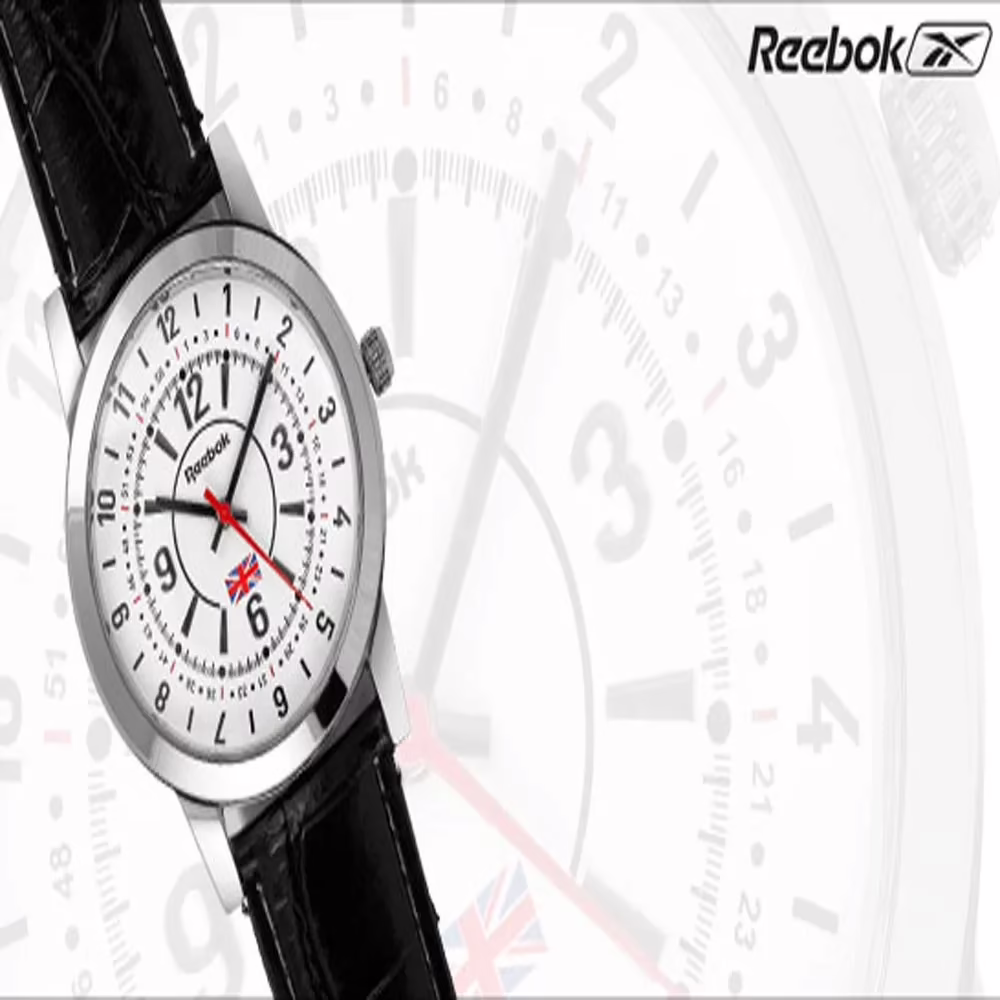 Reebok Black/White Analog Wrist Watch - Image 4