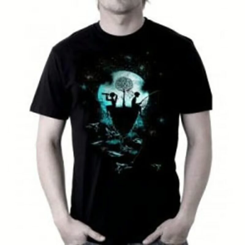 Reptile Dreams Black Print Round Neck T-shirt