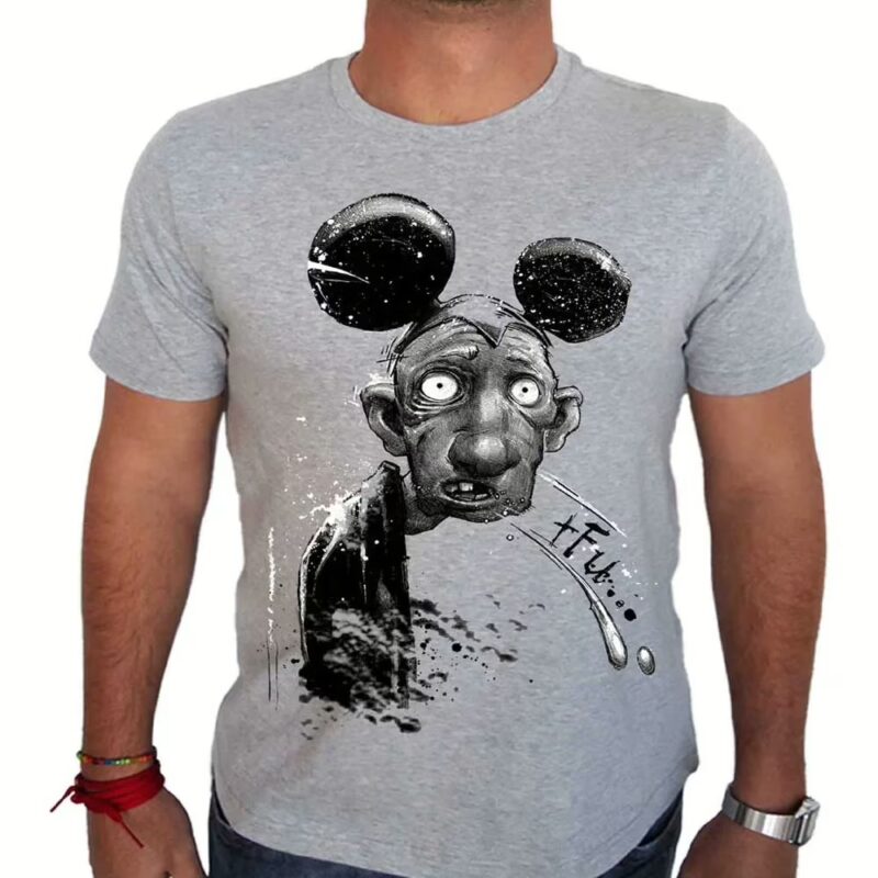 Reptile Grey Round Neck T-shirt