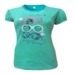 Sea Green Printed Top