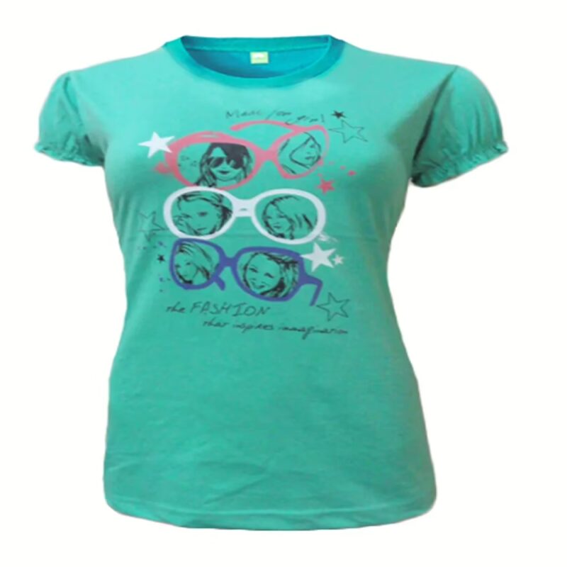 Sea Green Printed Top