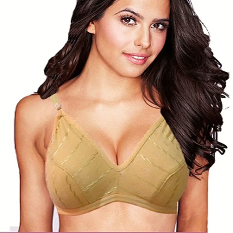 Pack Of Three Stripe Pattern Adjustable Strap Bra