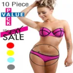 Sexy Sale 10 Piece Bright Colored Panties Value Pack