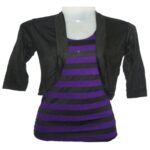 Plain Black Short Shrug