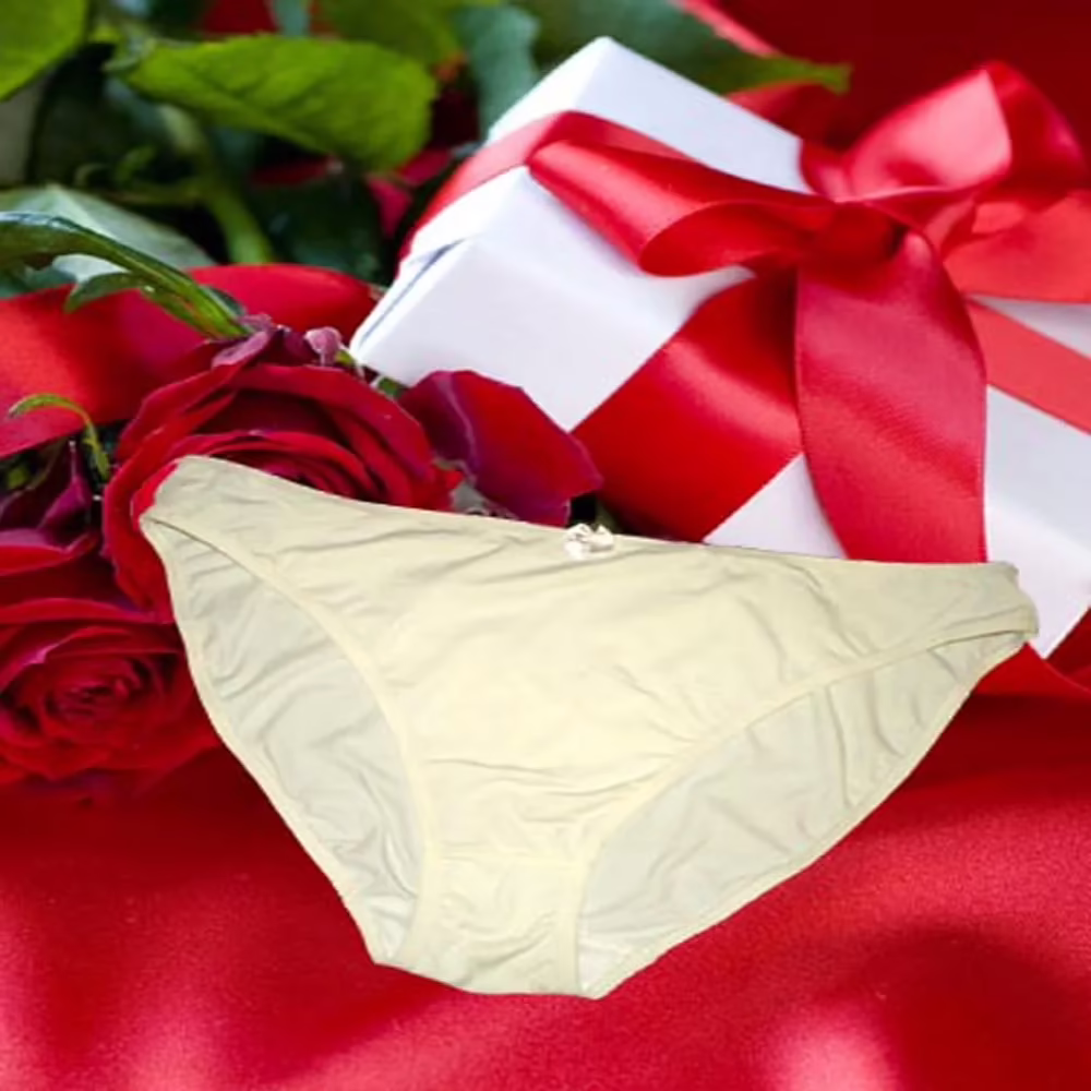 Smooth Stretch Waistband Hi Cut Cream Panties