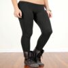 Soleil Black Skinny Fit Stretchable Legging - Image 3