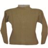 Classic Khaki Front Button Cardigan Sweater - Image 2
