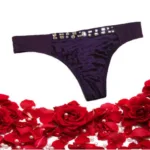 Undercover Crystal Purple Thong