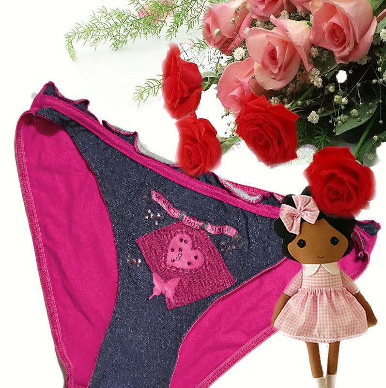 United Color Of Benetton Crochet Pink Tie-Side Cozy Brief