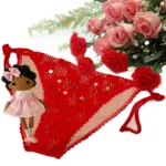 United Colors Of Benetton Latest Crochet Red Tie-Side Brief