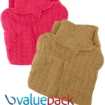Value Pack of 2 Coral Brown High Neck Wool Knitted Sweater