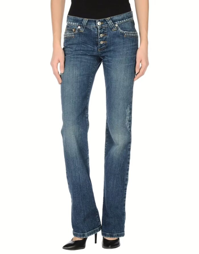 Varsace-Trendy Boot Cut Blue Jeans