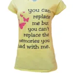Vibrant Yellow Half Sleeves Butterfly Graphic Print Tee