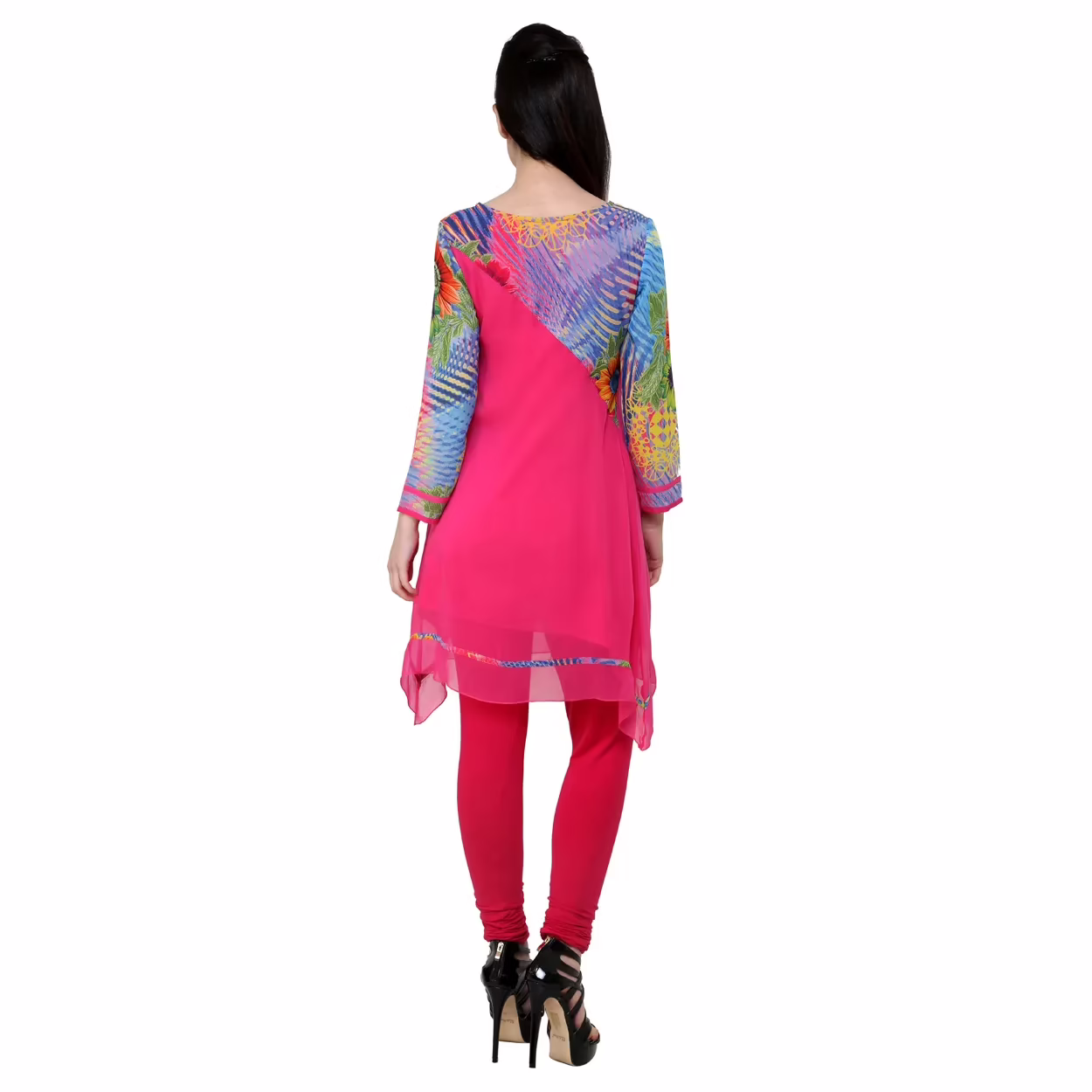 Chiktones Viscose Georgette Printed Kurti - Image 3