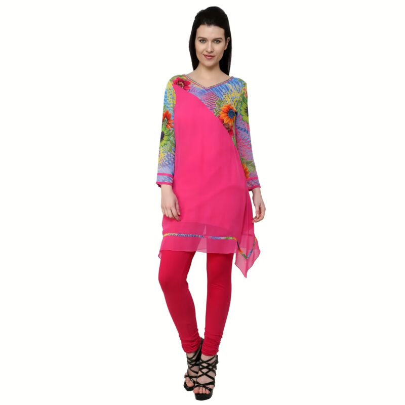 Chiktones Viscose Georgette Printed Kurti