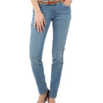Narrow Fit Blue Jeans