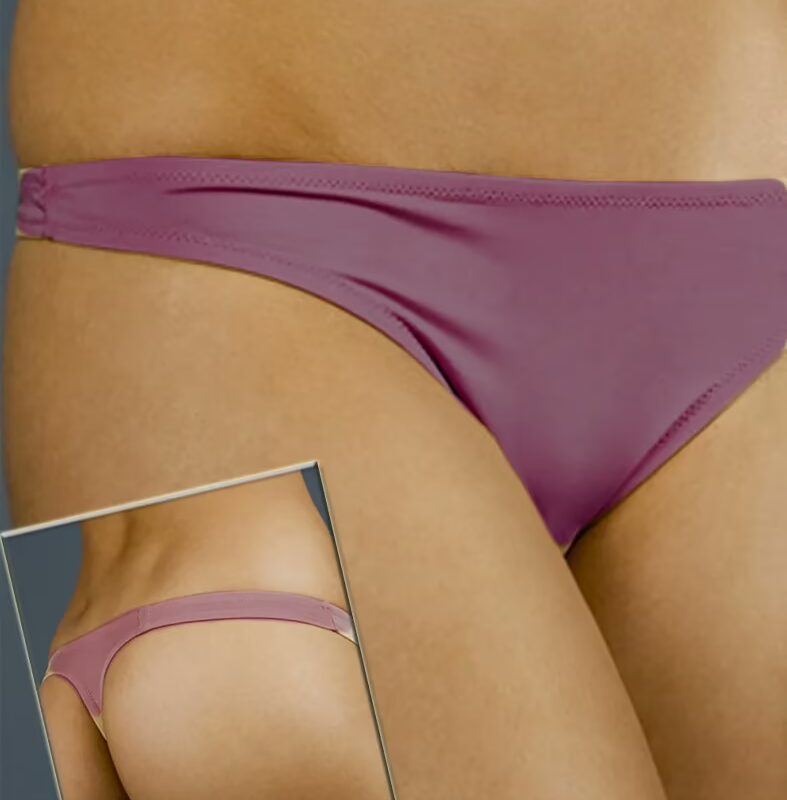 Maroon Soft Silky High Cut Panties