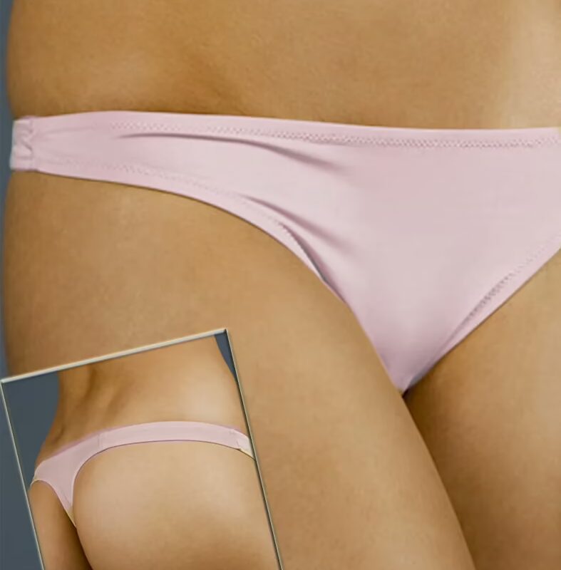 Soft Silky Pink High Cut Panties