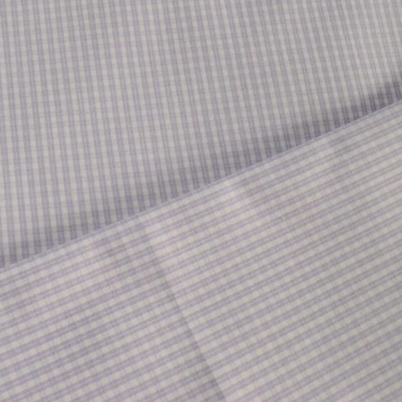 Raymond White & Purple Small Check Shirting Fabric