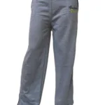 Grey Elasticized Drawstring Waist Cotton Thermal Pajama Pant