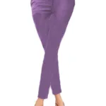 Plain Light Purple Non Denim Skinny Jegging Size-28,30,32