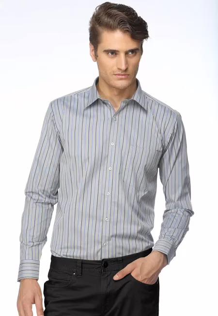 CAIRON BLUE STRIP EXECUTIVE FORMAL SHIRT