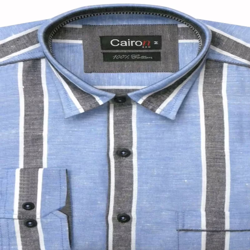 SKY BLUE STRIPE CLUBWEAR SHIRT