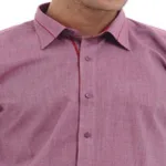 CAIRON RED SOLID FILAFIL EXECUTIVE FORMAL SHIRT